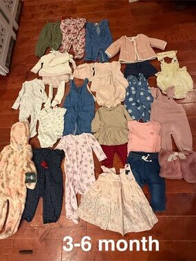 Baby girl lot size 3-6 months